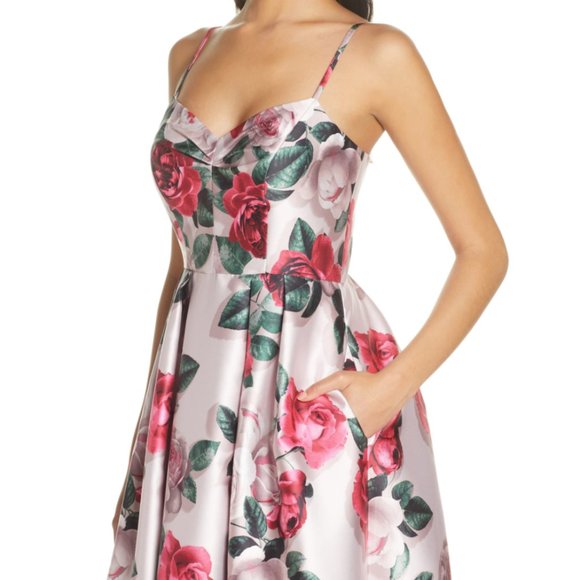 Eliza J - Floral Mikado Ballgown - Picture 4 of 6